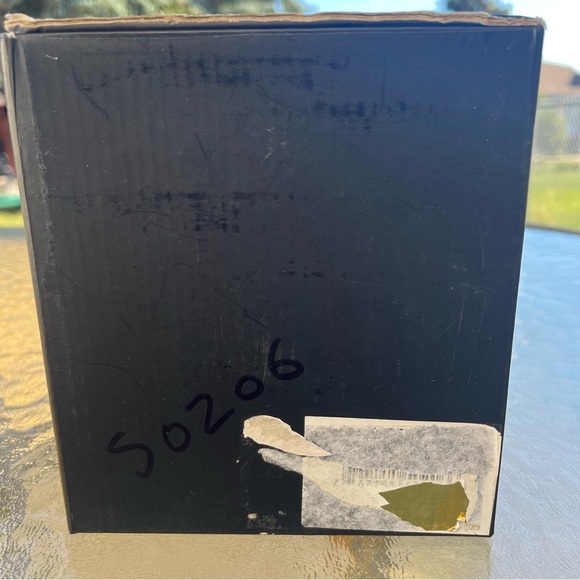 New La-Tee-Da Effusion Lamp Beige & Black Glass Lattice Crown - Picture 9 of 9